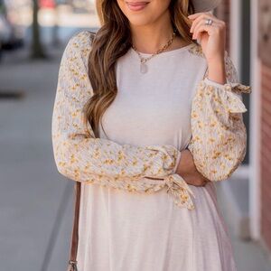 Top with pretty sleeves